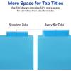 imageAvery Big Tab Insertable Plastic 2 Pocket Dividers for 3 Ring Binders 5 Tab Set TwoTone Multicolor Works with Sheet Protectors 1 Binder Divider Set 11982
