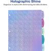 imageAvery Big Tab Reversible Fashion Dividers for 3 Ring Binders 5 Tab Set Retro Pattern 1 Set 24938Holographic Confetti