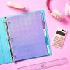 imageAvery Big Tab Reversible Fashion Dividers for 3 Ring Binders 5 Tab Set Retro Pattern 1 Set 24938Holographic Confetti