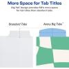 imageAvery Big Tab Reversible Fashion Dividers for 3 Ring Binders 5 Tab Set Retro Pattern 1 Set 24938Retro Pattern