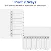 imageAvery Dividers for 3 Ring Binders 10 Tabs per Set Customizable Table of Contents Classic White Tabs Great for Organizing Reports Projects and More 6 Sets of 11823One Size