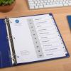 imageAvery Dividers for 3 Ring Binders 10 Tabs per Set Customizable Table of Contents Classic White Tabs Great for Organizing Reports Projects and More 6 Sets of 11823One Size Pack of 8