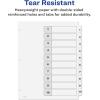 imageAvery Dividers for 3 Ring Binders 10 Tabs per Set Customizable Table of Contents Classic White Tabs Great for Organizing Reports Projects and More 6 Sets of 11823One Size Pack of 8