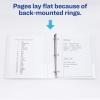 imageAvery Durable View 3 Ring Binders for Home School Supplies Office or Organization Needs 05quot Slant Ring 4 Pack White Binders 0336212 Pack