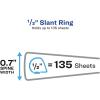 imageAvery Durable View 3 Ring Binders for Home School Supplies Office or Organization Needs 05quot Slant Ring 4 Pack White Binders 0336212 Pack