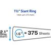 imageAvery Durable View 3 Ring Binders for Home School Supplies Office or Organization Needs 05quot Slant Ring 4 Pack White Binders 0336212 Pack