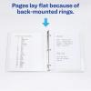 imageAvery Durable View 3 Ring Binders for Home School Supplies Office or Organization Needs 05quot Slant Ring 4 Pack White Binders 0336212 Pack