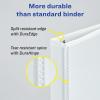 imageAvery Durable View 3 Ring Binders for Home School Supplies Office or Organization Needs 05quot Slant Ring 4 Pack White Binders 033621pack