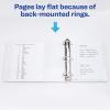 imageAvery Durable View 3 Ring Binders for Home School Supplies Office or Organization Needs 05quot Slant Ring 4 Pack White Binders 033624 Pack