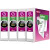 imageAvery Durable View 3 Ring Binders for Home School Supplies Office or Organization Needs 05quot Slant Ring 4 Pack White Binders 033624 Pack