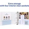 imageAvery Durable View 3 Ring Binders for Home School Supplies Office or Organization Needs 05quot Slant Ring 4 Pack White Binders 033624 Pack