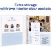 imageAvery Durable View 3 Ring Binders for Home School Supplies Office or Organization Needs 05quot Slant Ring 4 Pack White Binders 033624 Pack