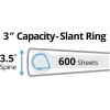 imageAvery Durable View 3 Ring Binders for Home School Supplies Office or Organization Needs 05quot Slant Ring 4 Pack White Binders 033626 Pack