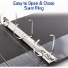 imageAvery Durable View 3 Ring Binders for Home School Supplies Office or Organization Needs 05quot Slant Ring 4 Pack White Binders 033626 Pack