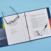 imageAvery Heavy Duty View 3 Ring Binder 1quot One Touch Slant Ring Holds 85quot x 11quot Paper 4 Navy Blue Binders 79869