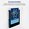 imageAvery Heavy Duty View 3 Ring Binder 1quot One Touch Slant Ring Holds 85quot x 11quot Paper 4 Navy Blue Binders 79869