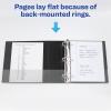 imageAvery HeavyDuty View 3 Ring Binder 3 Inch One Touch Slant Rings 35quot Spine 1 Black Binder 79100One Size Pack of 2