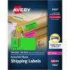 imageAvery Printable Address Labels with Sure Feed 2quot x 4quot Assorted Neon Magenta Green Yellow 150 Blank Mailing Labels 5978Assorted