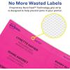 imageAvery Printable Address Labels with Sure Feed 2quot x 4quot Assorted Neon Magenta Green Yellow 150 Blank Mailing Labels 5978Assorted