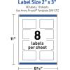 imageAvery Printable Rectangle Labels Black and White Polka Dots 2quot x 3quot Matte White Rectangle Labels Permanent LaserInkjet 80ct Great for Product MerchandisingBlue Waves