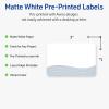 imageAvery Printable Rectangle Labels Black and White Polka Dots 2quot x 3quot Matte White Rectangle Labels Permanent LaserInkjet 80ct Great for Product MerchandisingBlue Waves