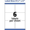 imageAvery Printable Shipping Labels with Sure Feed 313quot x 4quot White 150 Blank Mailing Labels 5264