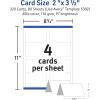 imageAvery Printable Tent Cards with Sure Feed Technology 2quot x 35quot Ivory 160 Blank Place Cards for Laser or Inkjet Printers 5913White