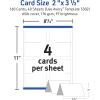 imageAvery Printable Tent Cards with Sure Feed Technology 2quot x 35quot Ivory 160 Blank Place Cards for Laser or Inkjet Printers 5913White