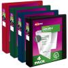 imageAvery Durable View 3 Ring Binders 15 Inch Slant Rings 375Sheet Capacity Assorted Dark Colors 4Pack 05622  for School Office Teachers Classrooms ampamp Home OrganizationAssorted Darks