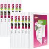 imageAvery Durable View 3 Ring Binders for Home School Supplies Office or Organization Needs 05quot Slant Ring 4 Pack White Binders 0336212 Pack