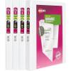imageAvery Durable View 3 Ring Binders for Home School Supplies Office or Organization Needs 05quot Slant Ring 4 Pack White Binders 033624 Pack