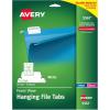 imageAvery Printable Hanging File Folder Tabs 15 Cut White 90 Total 55671 pack