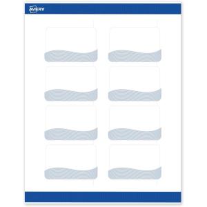 imageAvery Printable Rectangle Labels Black and White Polka Dots 2quot x 3quot Matte White Rectangle Labels Permanent LaserInkjet 80ct Great for Product MerchandisingBlue Waves