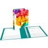 imageAvery  Amy Tangerine Designer Collection Binder 1 Inch Round Rings 175Sheet Capacity Rainbow Inkblot 28341Assorted