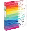 imageAvery  Amy Tangerine Designer Collection Binder 1 Inch Round Rings 175Sheet Capacity Rainbow Inkblot 28341Assorted