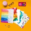imageAvery  Amy Tangerine Designer Collection Binder 1 Inch Round Rings 175Sheet Capacity Rainbow Inkblot 28341Multicolor