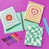 imageAvery 3 Ring Binder 1 Inch Round Rings Retro Collection Flower Power 26802