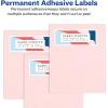 imageAvery Address Labels Sure Feed and Easy Peel Technology Glossy White Labels 1quot x 258quot Permanent LaserInkjet 750 Total 6526300 labels
