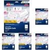 imageAvery Clean Edge Printable Square Cards with Sure Feed Technology Rounded Corners 25quot x 25quot White 180 Blank Cards for Inkjet Printers 35702Glossy White