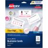 imageAvery Clean Edge Printable Square Cards with Sure Feed Technology Rounded Corners 25quot x 25quot White 180 Blank Cards for Inkjet Printers 35702Glossy White