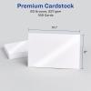 imageAvery Clean Edge Printable Square Cards with Sure Feed Technology Rounded Corners 25quot x 25quot White 180 Blank Cards for Inkjet Printers 35702Glossy White