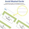 imageAvery Clean Edge Printable Square Cards with Sure Feed Technology Rounded Corners 25quot x 25quot White 180 Blank Cards for Inkjet Printers 35702Glossy White