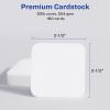 imageAvery Clean Edge Printable Square Cards with Sure Feed Technology Rounded Corners 25quot x 25quot White 180 Blank Cards for Inkjet Printers 35702Matte White