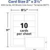 imageAvery Clean Edge Printable Square Cards with Sure Feed Technology Rounded Corners 25quot x 25quot White 180 Blank Cards for Inkjet Printers 35702Matte White