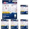 imageAvery Clean Edge Printable Square Cards with Sure Feed Technology Rounded Corners 25quot x 25quot White 180 Blank Cards for Inkjet Printers 35702Matte White