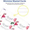 imageAvery Clean Edge Printable Square Cards with Sure Feed Technology Rounded Corners 25quot x 25quot White 180 Blank Cards for Inkjet Printers 35702Matte White