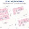 imageAvery Clean Edge Printable Square Cards with Sure Feed Technology Rounded Corners 25quot x 25quot White 180 Blank Cards for Inkjet Printers 35702Matte White