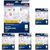 imageAvery Clean Edge Printable Square Cards with Sure Feed Technology Rounded Corners 25quot x 25quot White 180 Blank Cards for Inkjet Printers 35702Matte White