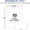 imageAvery Clean Edge Printable Square Cards with Sure Feed Technology Rounded Corners 25quot x 25quot White 180 Blank Cards for Inkjet Printers 35702Matte White