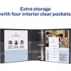 imageAvery Durable View 3 Ring Binders 2 Inch Slant Rings 530Sheet Capacity DuraHinge 28 Inch Wide Spine Customizable Clear Cover and Spine Black Binders 12Pack of 170314 Pack